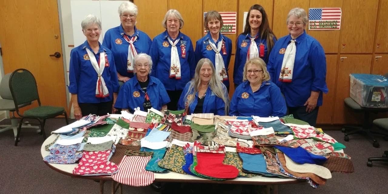 Auxiliary made 305 Xmas Stocking for the Veterans.